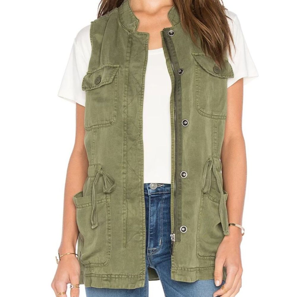Sanctuary - Canyon Military Vest In Cactus (Green) - Size M